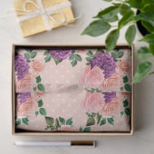 Perzik-, Roze- en Lavendelserie Design 13 Tissuepapier (Geschenk)