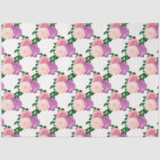 Perzik-, Roze- en Lavendelseries ontwerp 12 Tissuepapier (Voorkant)