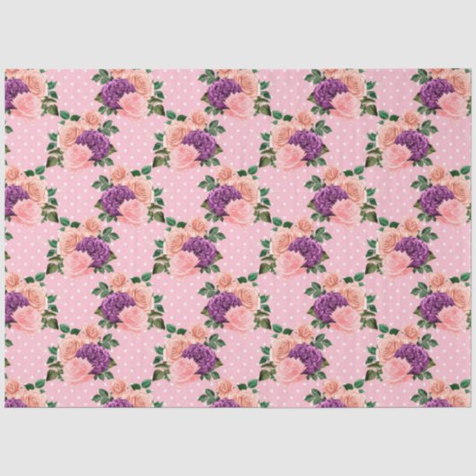 Perzik-, Roze- en Lavendelseries ontwerp 14 Tissuepapier (Voorkant)