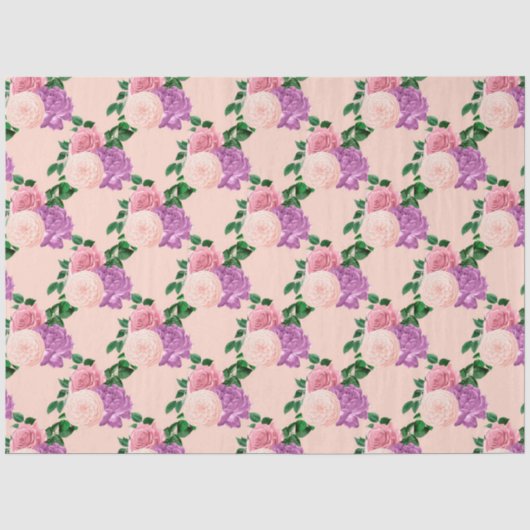 Perzik-, Roze- en Lavendelseries ontwerp 16 Tissuepapier (Voorkant)