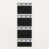 Perzik Roze en Zwart Yogamat (Voorkant)