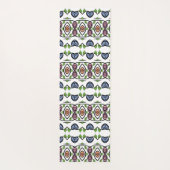 Perzik Roze en Zwart Yogamat (Achterkant)