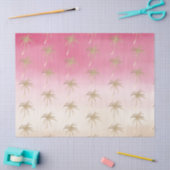 Perzik roze goud tropische palmbomen tissuepapier (Craft)