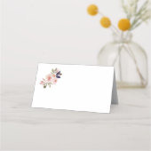 Perzik Roze Lavendel Paarse Wildflowers Plaatskaar Plaatskaartje (Achterkant)