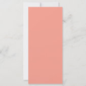 Perzik Roze Lotus Lantaarns India Menu Bruiloft (Achterkant)