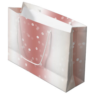 Perzik Roze Ombre Goud Kerstmis Groot Cadeauzakje