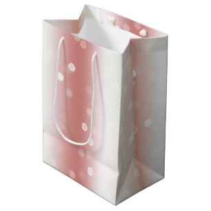 Perzik Roze Ombre Goud Kerstmis Medium Cadeauzakje