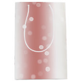 Perzik Roze Ombre Goud Kerstmis Medium Cadeauzakje (Voorkant)
