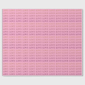 Perzik Roze Ombre Liefde Bruiloftsfeest Cadeaupapier (Vlak)