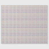 Perzik Roze Ombre Liefde Cadeaupapier (Vlak)