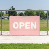 Perzik Roze OPEN Banner (Insitu)