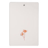 Perzik Roze Oregon Druivenbloem Briefpapier Mini Klembord (Achterkant)