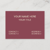 Perzik Roze Paarse Driehoek geometrisch Visitekaartje (Achterkant)