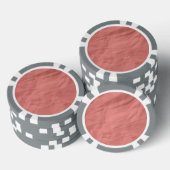 Perzik roze retro verfrommeld papier poker chips (Opstapeling)
