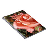Perzik Roze Roos Notitieboek (Rechterzijde)