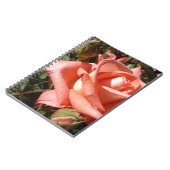 Perzik Roze Roos Notitieboek (Linkerzijde)