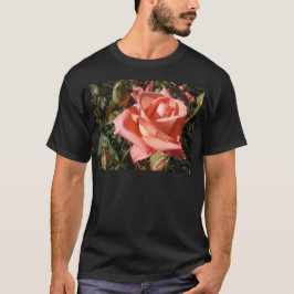Perzik Roze Roos T-shirt
