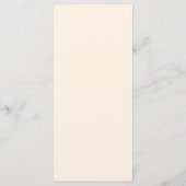Perzik Roze Trouwmenu's Menu (Achterkant)