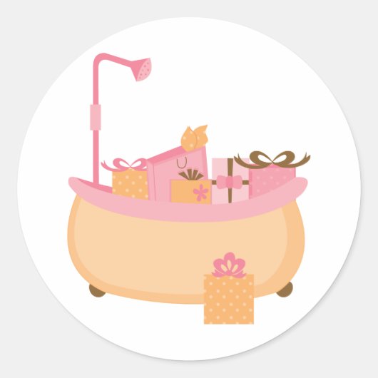 Perzik & Roze Tub Stickers (Voorkant)