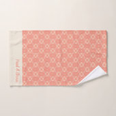 Perzik Roze Valentijnsdag Tweethearts Lovebirds Bad Handdoek (Handdoek)