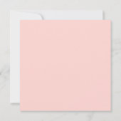 Perzik roze wit groen bloemenhart krans bruiloft kaart (Achterkant)