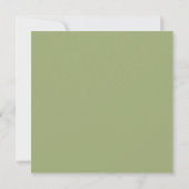 Perzik Roze Wit Groen Bloemhartkrans Bruiloft Kaart (Achterkant)