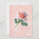  Perzik Rozen Boeket Bloemen Bevestiging Kaart (Achterkant)