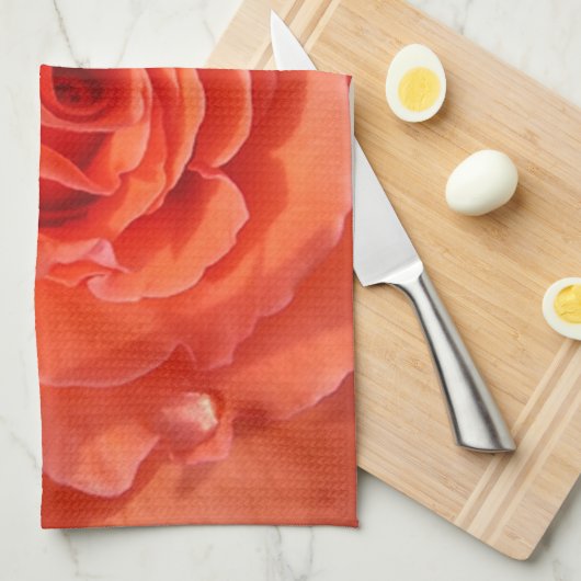 Perzik rozen handdoek (Quarter Fold)