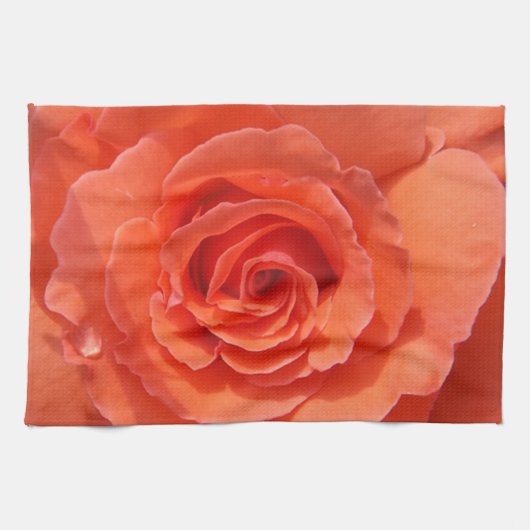 Perzik rozen handdoek (Horizontaal)