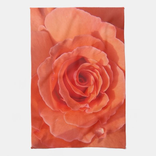 Perzik rozen handdoek (Verticaal)