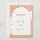 Perzik Rozen met kant Kaart (Achterkant)