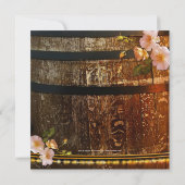 Perzik Rozen Wijn Gewaardeerd Vrijgezellenfeest Kaart (Achterkant)