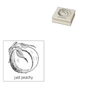  perzik rubberstempel (Gestempeld)