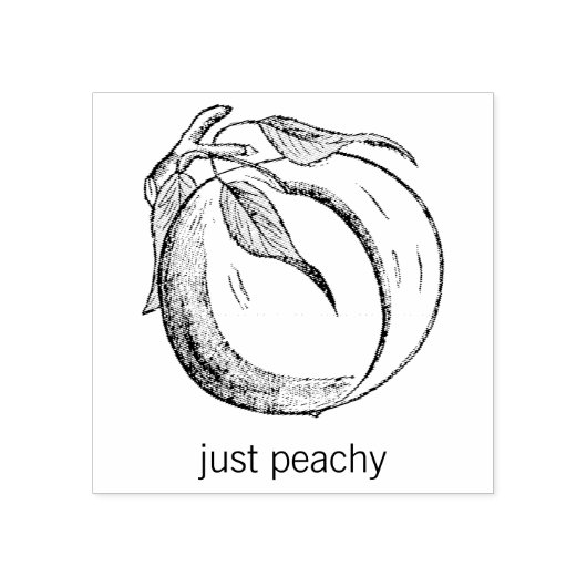  perzik rubberstempel (Afrduk)