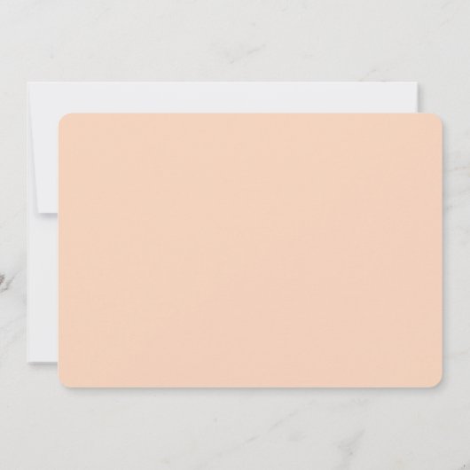 Perzik Sage Bloemen Bruids Douche Uitnodiging (Achterkant)