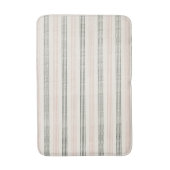 Perzik Sage Moderne Minimalistische Streep Boho Badmat (Voorkant Verticaal)