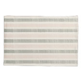 Perzik Sage Moderne Minimalistische Streep Boho Kussensloop (Achterkant)