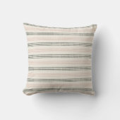 Perzik Salie Modern Minimalistische Streep Boho  Kussen (Voorkant)