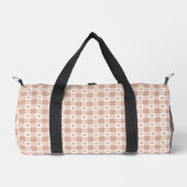 Perzik Schotse Ruit Hart Gingham Retro Kleur Plunjezak (Voorkant)