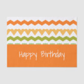 Perzik Sinaasappel en Groen Tissuepapier (Voorkant)