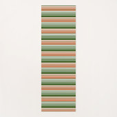 Perzik Sinaasappel en groene streep Yogamat (Voorkant)