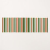 Perzik Sinaasappel en groene streep Yogamat (Voorkant (horizontaal))