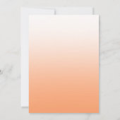 Perzik Sinaasappel Fuzz Bruiloft QR Code Zitting G (Achterkant)