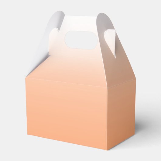 Perzik Sinaasappel Fuzz Elegant Modern Bruiloft Bedankdoosjes (Achterkant)