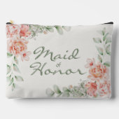 Perzik Sinaasappel Koraal Bloemen Maid van Eer Etui (Voorkant)