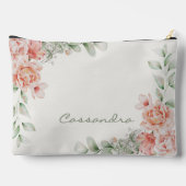 Perzik Sinaasappel Koraal Bloemen Maid van Eer Etui (Achterkant)