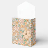 Perzik Sinaasappel, Roze Grijs, Bloemen Bedankdoosjes (Geopend)