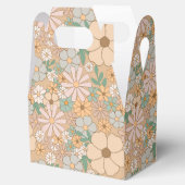 Perzik Sinaasappel, Roze Grijs, Bloemen Bedankdoosjes (Geopend)