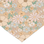 Perzik Sinaasappel, Roze Grijs, Bloemen Korte Tafelloper (Hoek)