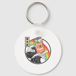 Perzik Soda Surfen Kanagawa Golf Japan Anime Damp Sleutelhanger